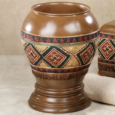 Tribal Spirit Wastebasket Multi EarthImage