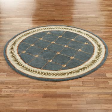 Floral Trellis Round Rug 76 RoundImage