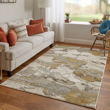 Carine Aura Rectangle Rug GoldImage