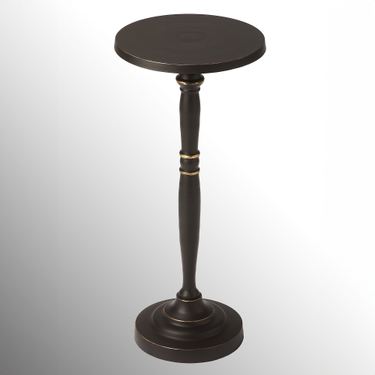 Beicher Street Pedestal Table BlackImage