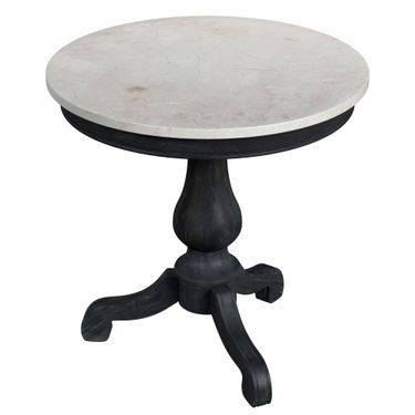 Crowder Round Accent Table Antique BlackImage