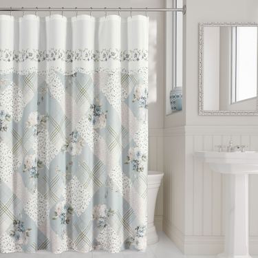 Bungalow Shower Curtain Spa 72 x 70Image