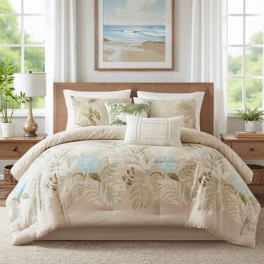 ABAKUHAUS Oceano Federe Cuscini Set di 2, Morning Sunrise Ocean, Stampa ABAKUHAUS Oceano Federe Cuscini Set di 2, Morning Sunrise Ocean, Stampa