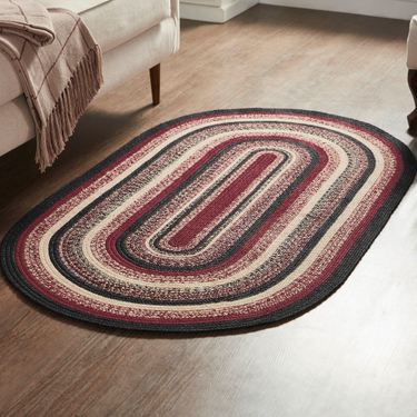 Connell Oval Rug Dark Red 3 x 5 OvalImage