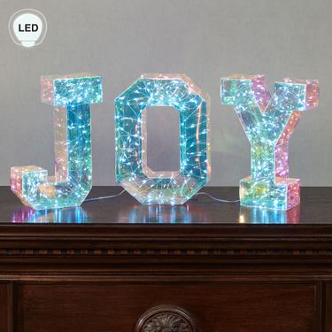 Joy Hologram LED Tabletop Accents Clear Three Piece SetImage