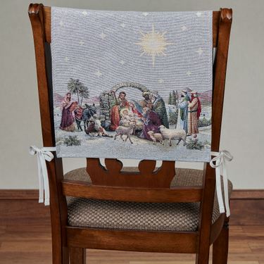 Holy Night Chair Covers Platinum Set of TwoImage