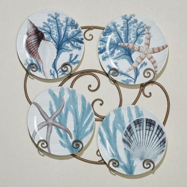 Beyond the Shore Dinner Plates Multi Earth Set of FourImage
