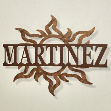 La Vida Sol Personalized Wall Art Sign Multi MetallicImage