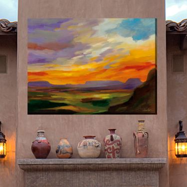 Sonoran Sunset Canvas Wall Art Multi JewelImage