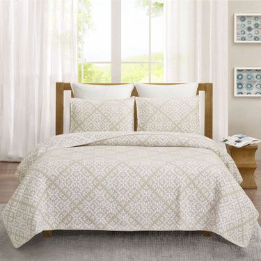 Leaves Mini Coverlet Set NaturalImage