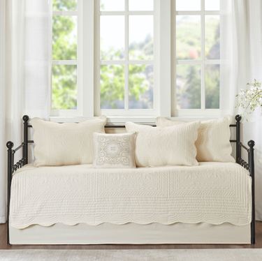 Tuscany Daybed Cover Bed Set Cream Six Piece SetImage