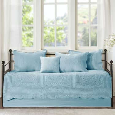Tuscany Daybed Cover Bed Set Light Blue Six Piece SetImage