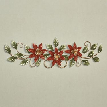 Poinsettia Wall Topper RedImage