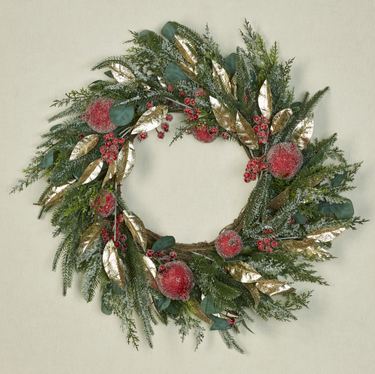 Iced Holiday Wreath GreenImage