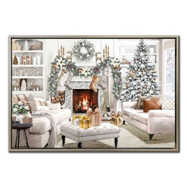 Christmas Room Framed Canvas Wall Art Multi CoolImage