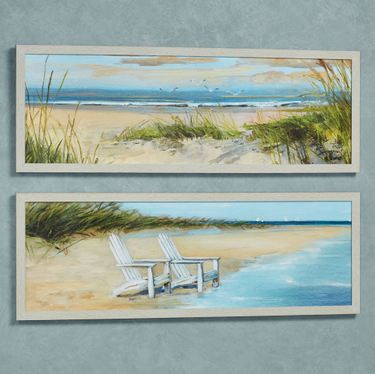 Wind Water Framed Wall Art Multi Cool Set of TwoImage