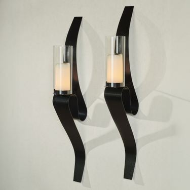 Harmony Wall Sconce Pair BlackImage