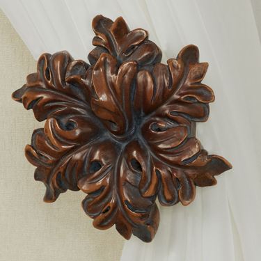 Vilayna Curtain Tieback Pair Natural CherryImage