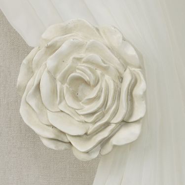 Ella Rose Curtain Tieback Pair Antique IvoryImage