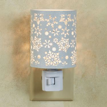 Snowflake Pattern Nightlight WhiteImage