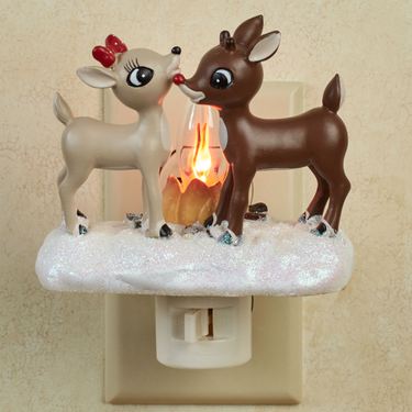 Rudolph and Clarice Campfire Nightlight BrownImage