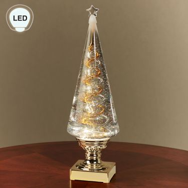 Spiral Swirl LED Tree Table Accent ClearImage