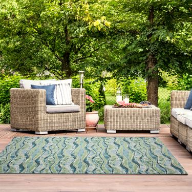 Waves Rectangle RugImage