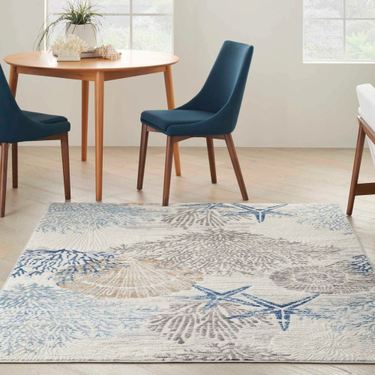 Seaside Treasures Rectangle Rug BlueImage