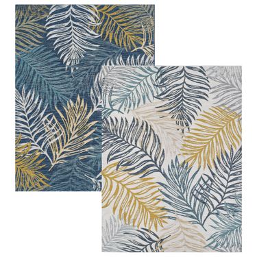 Belize Reversible Rectangle Rug Ivory/BlueImage