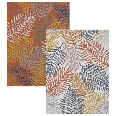 Belize Reversible Rectangle Rug Ivory/RustImage