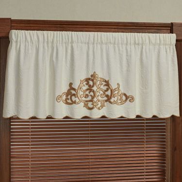 Imperial Scalloped Valance Ivory 60 x 18Image