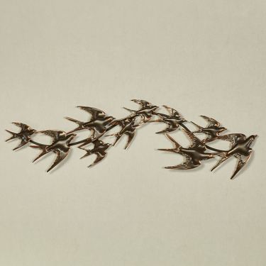 Soaring Birds Wall Art Topper BronzeImage
