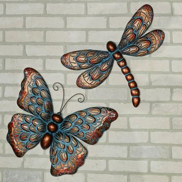 Summer Beauties Wall Accents Aged Copper Set of TwoImage
