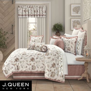 Santa Rosa Embroidered Comforter Set NaturalImage