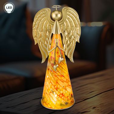 Murano Style LED Lighted Angel FigurineImage