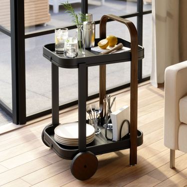 Bellamy Serving Cart with Tray BlackImage