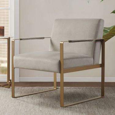 Jayco Upholstered Accent Chair TaupeImage