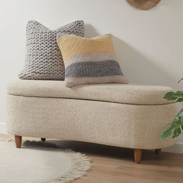 Bailey Flip Top Storage Bench TaupeImage