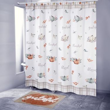 Grateful Patch Shower Curtain Ivory 72 x 72Image