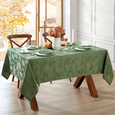 Graceful Leaves Rectangle TableclothImage