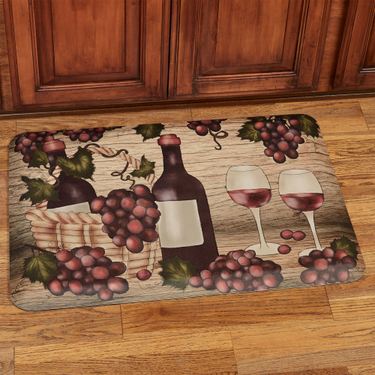 Wine Picnic Sole Comfort Rectangle Mat Multi Earth 32 x 22Image