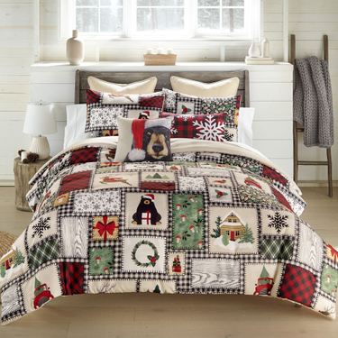 Winter Cottage Mini Comforter Set Multi WarmImage