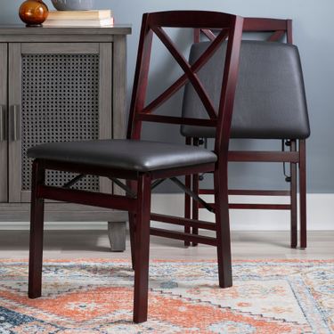 Dylan Folding Chairs Espresso Set of TwoImage
