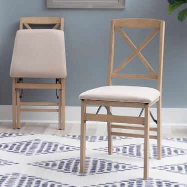 Dawson Folding Chairs Natural Set of TwoImage
