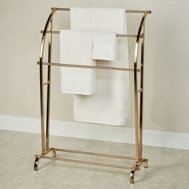 Hudson Modern Towel Rack GoldImage