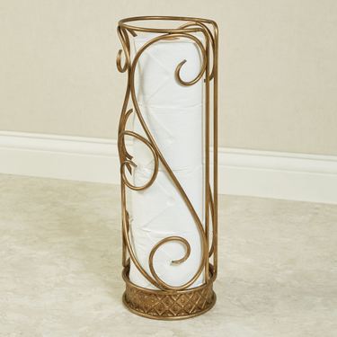 Lanora Toilet Paper Storage Aged Gold 4 RollImage