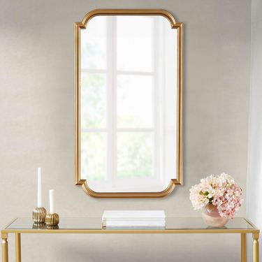 Millicent Scalloped Wall Mirror GoldImage