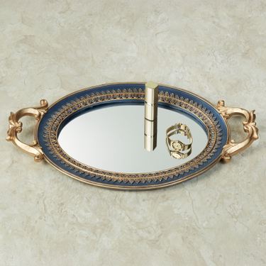 Palecia Mirrored Vanity Tray NavyImage