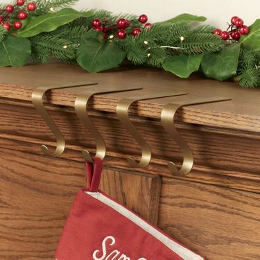 Mantel Hooks Gold Set of FourImage