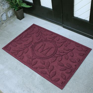 Brittney Leaf Monogram Doormat 35 x 23Image